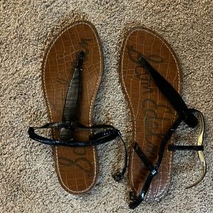 Sam Edelman black flat sandals size 8